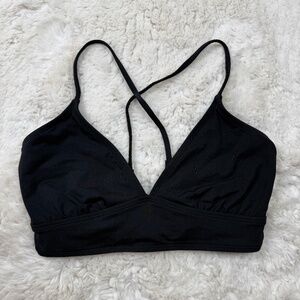 Athleta Strappy Back Bikini Top Nylon/Lycra® Xtra Life™ Spandex Black Medium